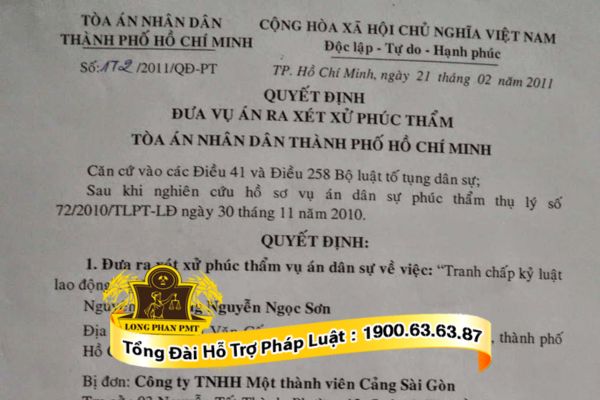 Thời hạn tống đạt quyết định đưa vụ án ra xét xử phúc thẩm