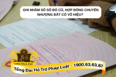 Ghi nhầm số sổ đỏ cũ