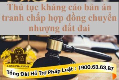 Kháng cáo bản án tranh chấp hợp đồng chuyển nhượng đất đai
