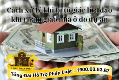 Hướng dẫn cách xử lý khi bị tố giác lừa đảo do chậm giao nhà ở dự án