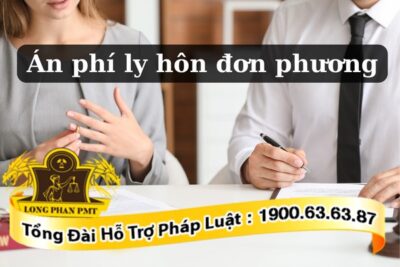 Mức án phí khi ly hôn đơn phương
