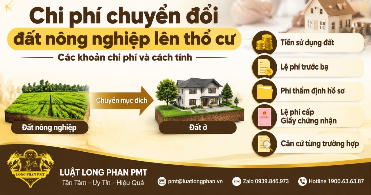 Chi phí chuyển đổi đất nông nghiệp lên thổ cư và các khoản tài chính cần biết