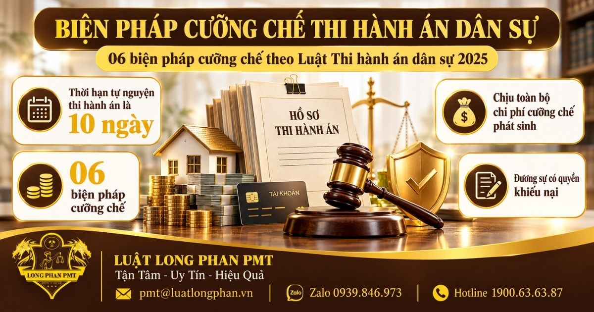Biện pháp cưỡng chế thi hành án dân sự, điều kiện áp dụng, chi phí và quyền khiếu nại.