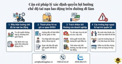 Căn cứ pháp lý hưởng chế độ tai nạn lao động trên đường đi làm.