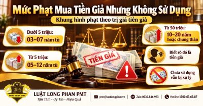 Mức phạt mua tiền giả nhưng không sử dụng theo Điều 207 Bộ luật Hình sự.