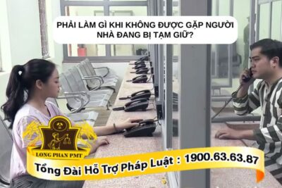 Gặp người nhà đang bị tạm giữ