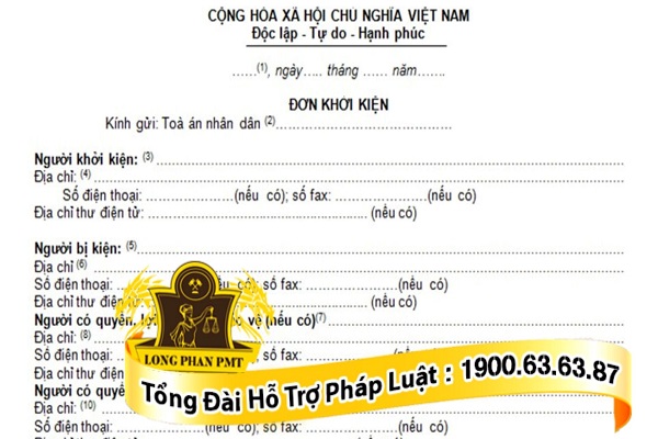 Mẫu đơn ly hôn đơn phương