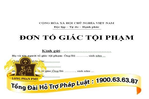 Mẫu đơn tố giác tội phạm lừa đảo qua mạng