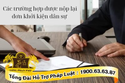 Nộp lại đơn khởi kiện dân sự
