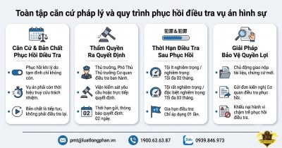 Phục hồi điều tra vụ án hình sự theo căn cứ pháp lý và quy trình tố tụng