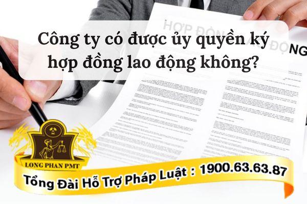 Đại diện doanh nghiệp xác lập quan hệ hợp đồng lao động