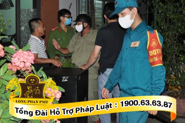 Lực lượng chức năng đang xử lý hát karaoke gây tiếng ồn