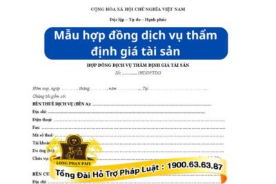 Mẫu hợp đồng thẩm định giá mới nhất 2024