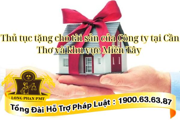 Tặng cho tài sản của công ty