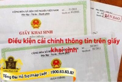 Thông tin trên giấy khai sinh