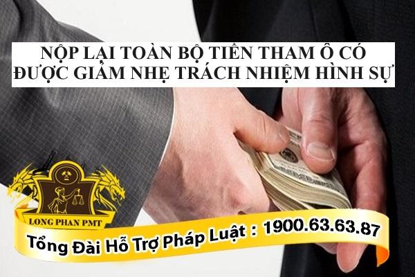 Nộp lại toàn bộ tiền tham ô