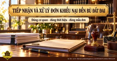 Thủ tục tiếp nhận và xử lý đơn khiếu nại đền bù đất đai: đúng cơ quan, đúng thời hiệu, đúng mẫu đơn
