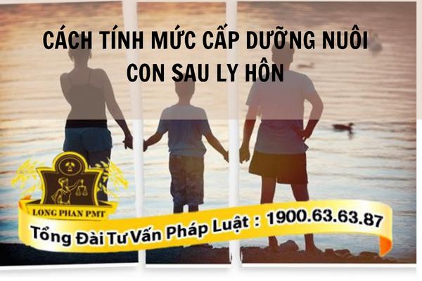 Cấp dưỡng nuôi con sau ly hôn