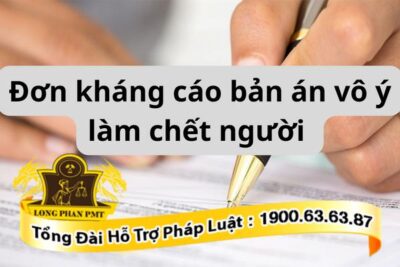 Hướng dẫn viết đơn kháng cáo tội vô ý làm chết người