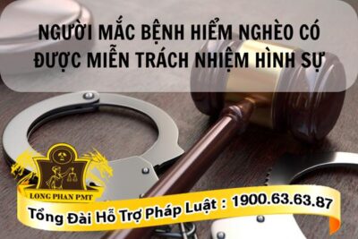 Miễn trách nhiệm hình sự với người bị bệnh hiểm nghèo