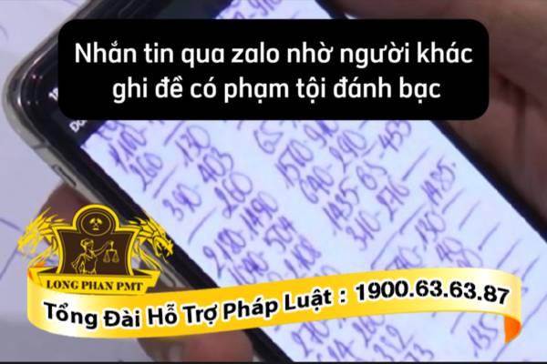 Nhắn tin qua zalo nhờ người khác ghi đề