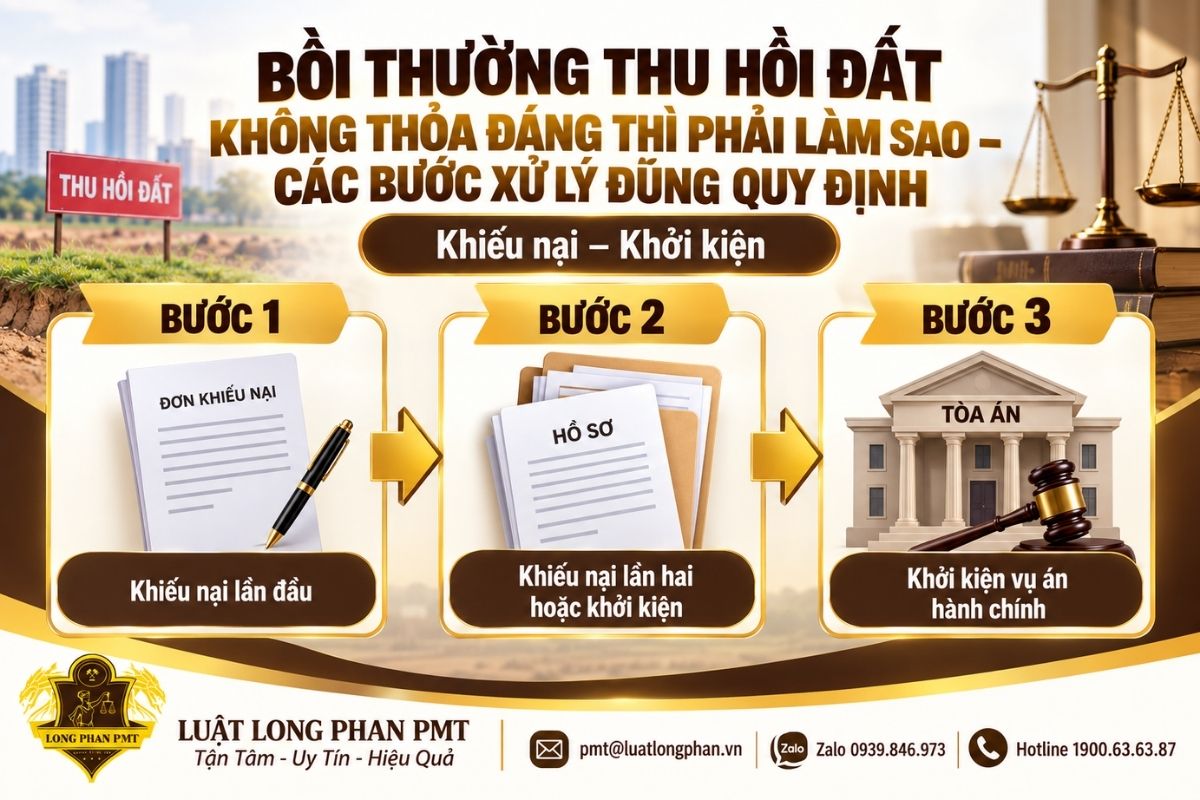 Các bước khiếu nại và khởi kiện khi phương án bồi thường thu hồi đất chưa phù hợp.