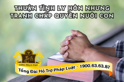 Hướng xử ký khi thuận tình ly hôn nhưng tranh chấp quyền nuôi con