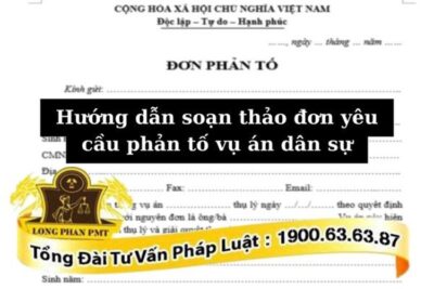 Hướng dẫn soạn thảo đơn yêu cầu phản tố vụ án dân sự