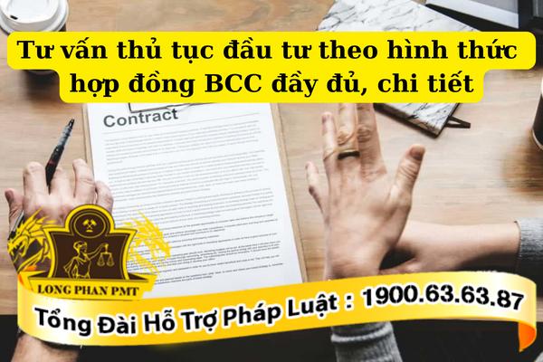 Đầu tư theo hình thức hợp đồng hợp tác kinh doanh (BCC)