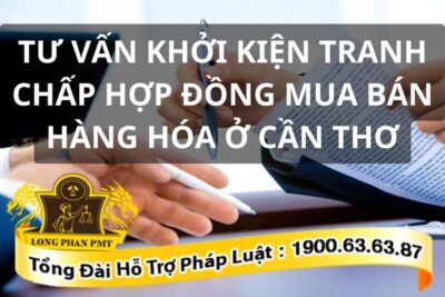 Khởi kiện tranh chấp hợp đồng mua bán hàng hóa ở Cần Thơ