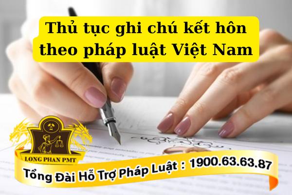 Thủ tục ghi chú kết hôn