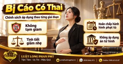 Bị cáo có thai và các chính sách áp dụng trong tố tụng, lượng hình và thi hành án.