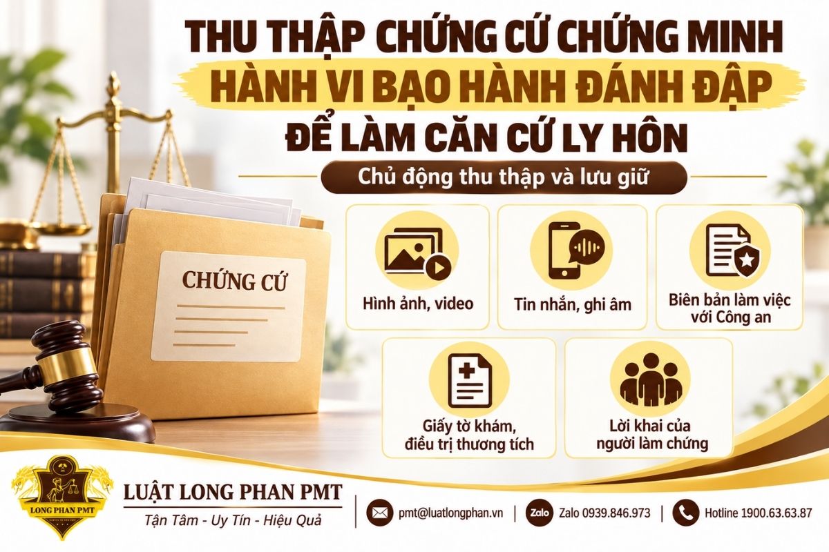 Chứng cứ bạo hành khi ly hôn gồm hình ảnh, biên bản Công an và giấy tờ khám điều trị
