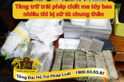 Có bị tù chung thân khi tàng trữ trái phép chất ma túy