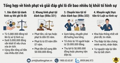 Quy định ghi lô đề bao nhiêu bị khởi tố hình sự