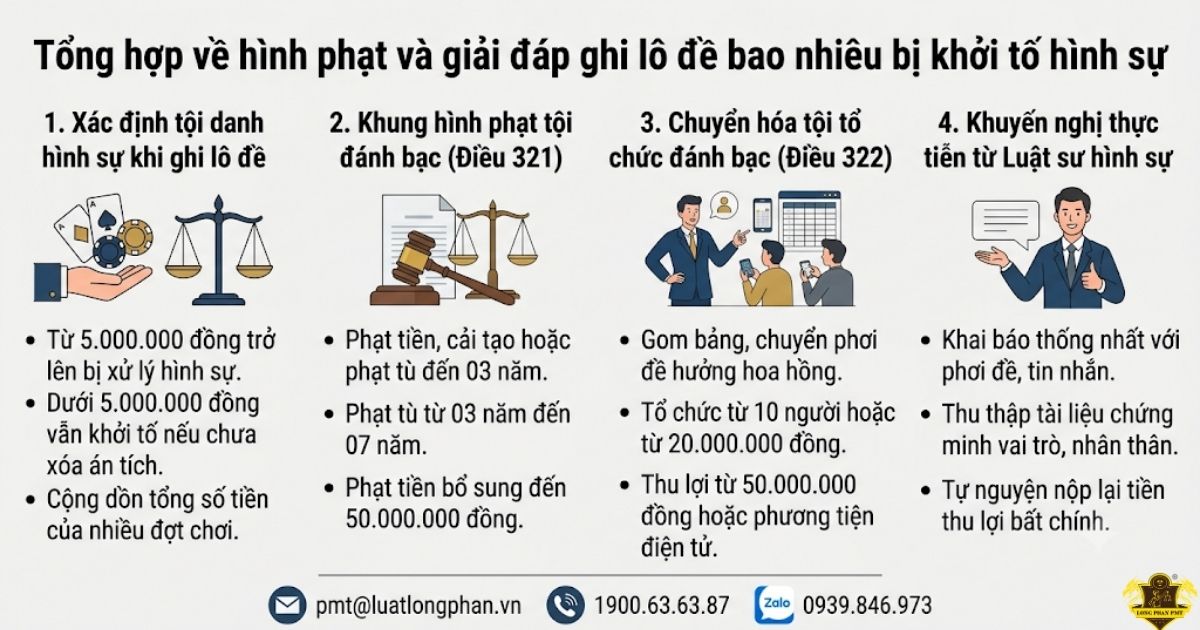  Quy định ghi lô đề bao nhiêu bị khởi tố hình sự