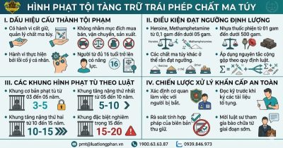 Dấu hiệu cấu thành và khung hình phạt tội tàng trữ ma túy mới nhất