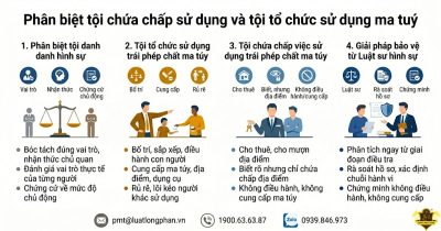 Phân biệt tội tổ chức với tội cho mượn địa điểm sử dụng ma túy