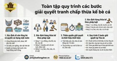 Quy trình các bước giải quyết tranh chấp thừa kế bè cá chi tiết và chuyên nghiệp.
