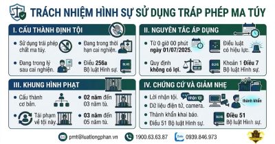 Trách nhiệm hình sự khi sử dụng trái phép ma túy nhiều lần.