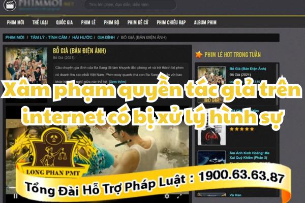 Hành vi xâm phạm quyền tác giả trên internet