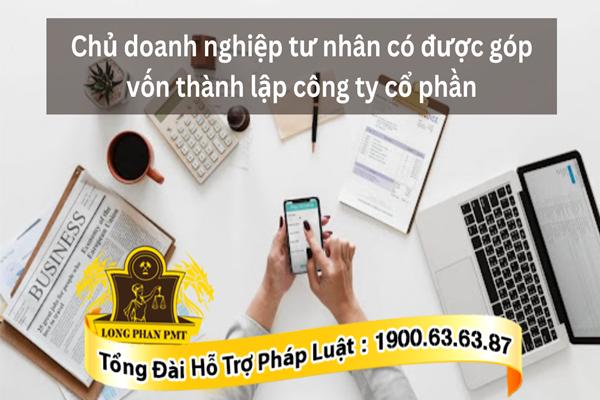 Chủ doanh nghiệp tư nhân góp vốn vào công ty cổ phần