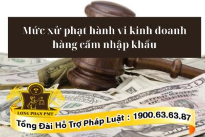 Mức xử phạt hành vi kinh doanh hàng cấm nhập khẩu