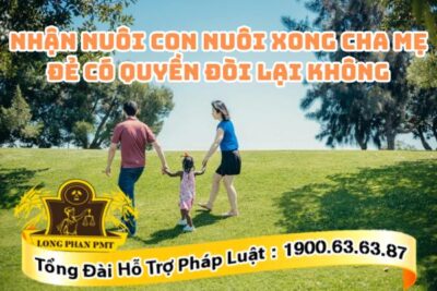 Có quyền đòi lại con đã cho nhận nuôi con nuôi không