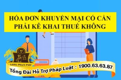 Kê khai thuế đối với hóa đơn khuyến mại