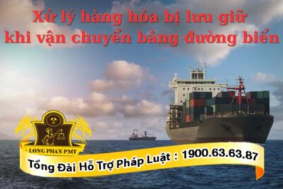 Cách xử lý hàng hóa bị lưu giữ khi vận chuyển bằng đường biển