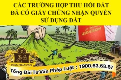 Các trường hợp bị thu hồi đất khi đã có giấy chứng nhận quyền sử dụng đất
