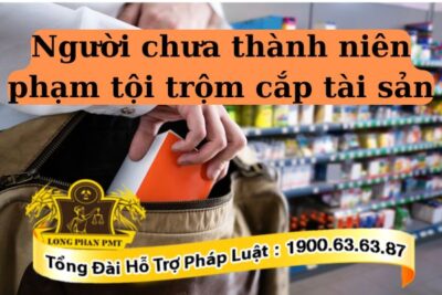 Người chưa thành niên phạm tội trộm cắp tài sản có thể phạt tù