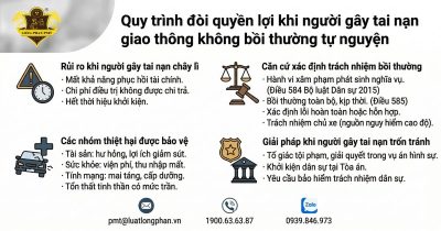 Quy trình đòi quyền lợi khi người gây tai nạn giao thông không bồi thường tự nguyện.