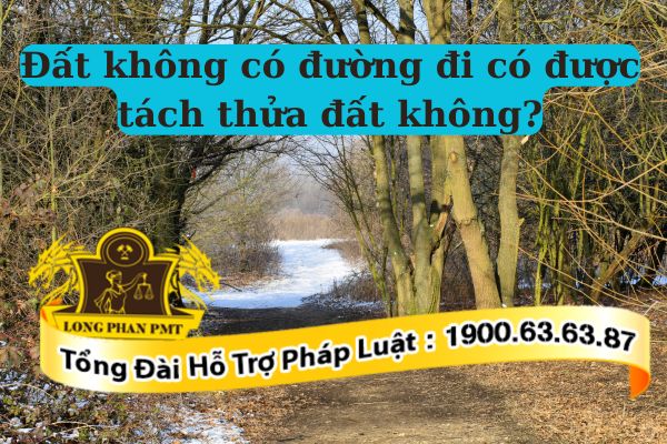 Đất không có đường đi vẫn được tách thửa